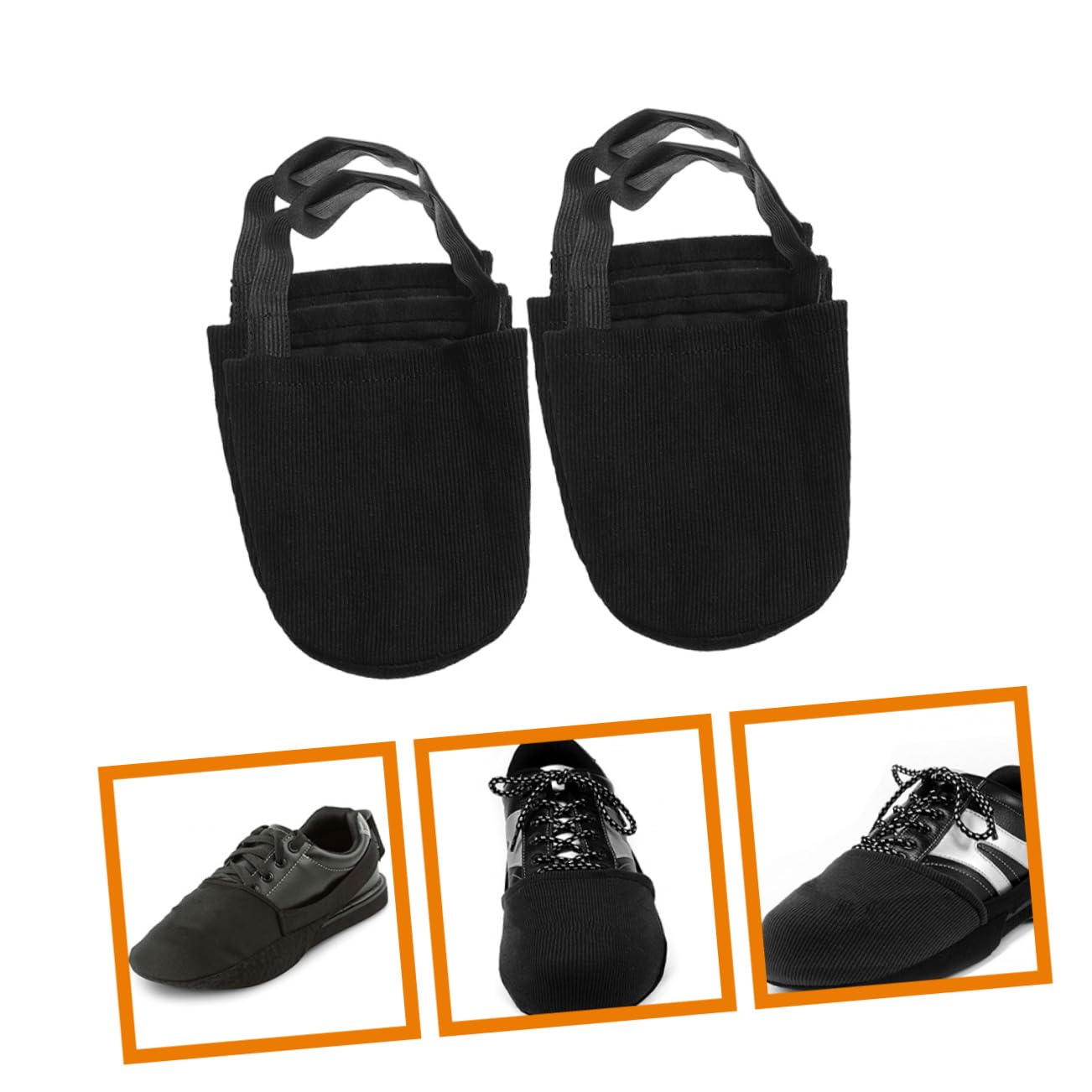 TOVINANNA 2 Pairs Bowling Sports Slider Covers Mens Unisex Bowling Shoe Covers Elastic Band for Men Women
