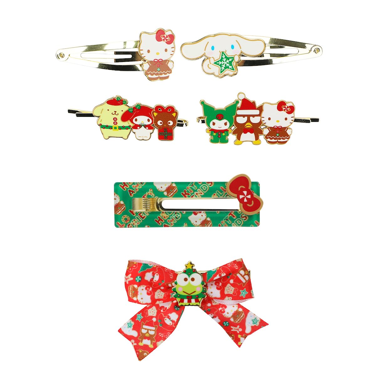 Pinces à cheveux Hello Kitty de Noël pour fixer les mèches sans glisser - 15