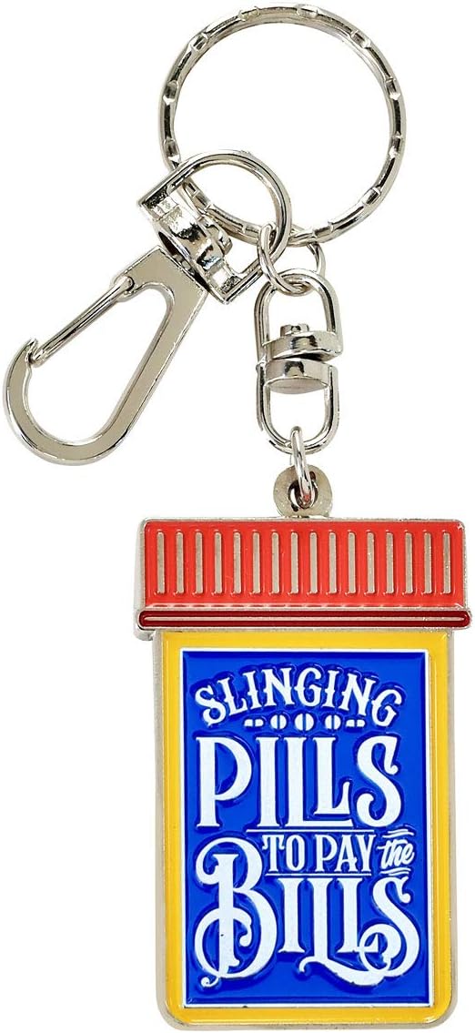 Bad BananasSlinging Pills To Pay The Bills - Keychains - Gifts For Pharmacists, Pharmacy Technicians - Pharmacy Week Gifts