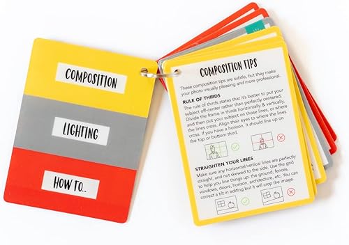 Miniatura 8 de Consejos de fotografía tarjetas de composición e iluminación  Tarjetas de referencia rápida de tamaño bolsillo para principiantes  Snap Happy Mom
