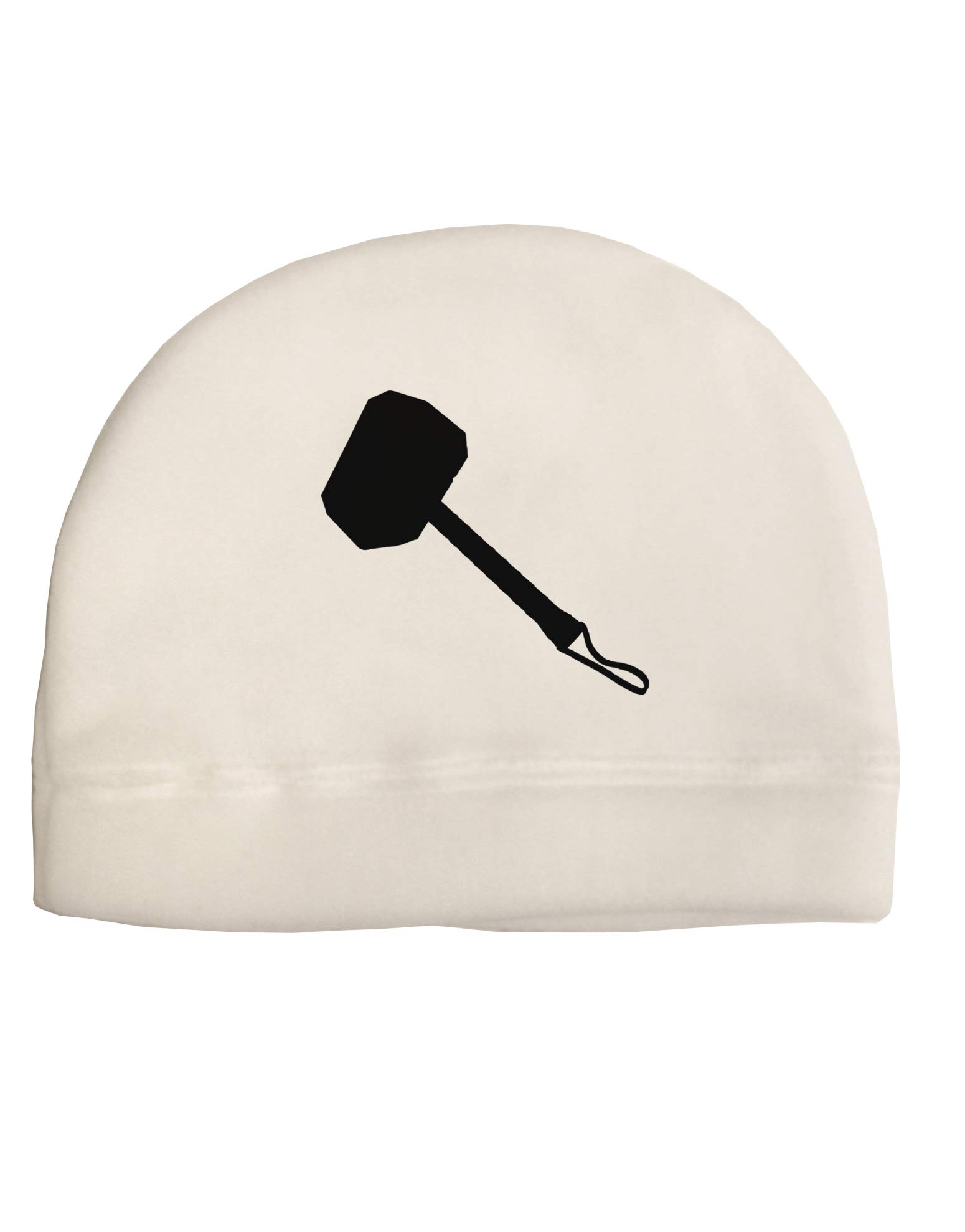 TOOLOUD Thors Hammer Nordic Runes Lucky Odin Mjolnir Valhalla Child Fleece Beanie Cap Hat White
