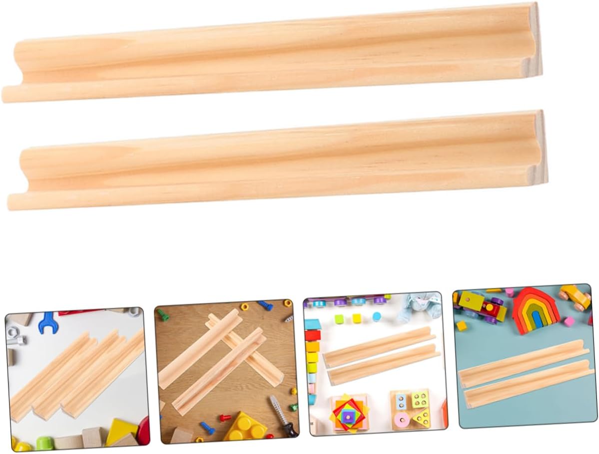 STOBAZA 20pcs Wooden Domino Racks Holder for Boys and Girls Multi-function Trays for Desktop Games