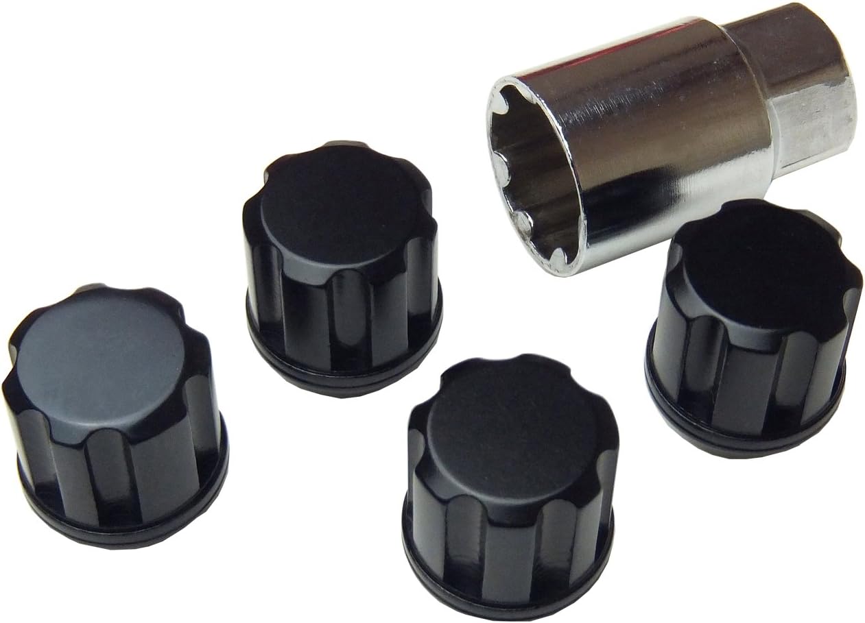 国産 カラーホイールナット ロックナットセット アルミ製 袋型 19hex 25mm P1 5 黒 軽自動車にピッタリ ロックナット 車 バイク Amazon