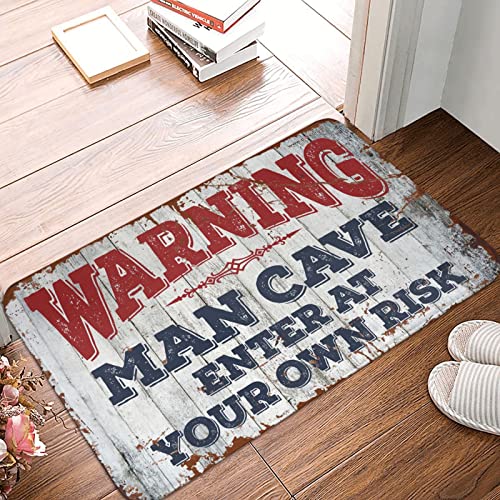 Tapis de porte Knock Before Entering 50 x 80 cm aux finitions soignées - 2