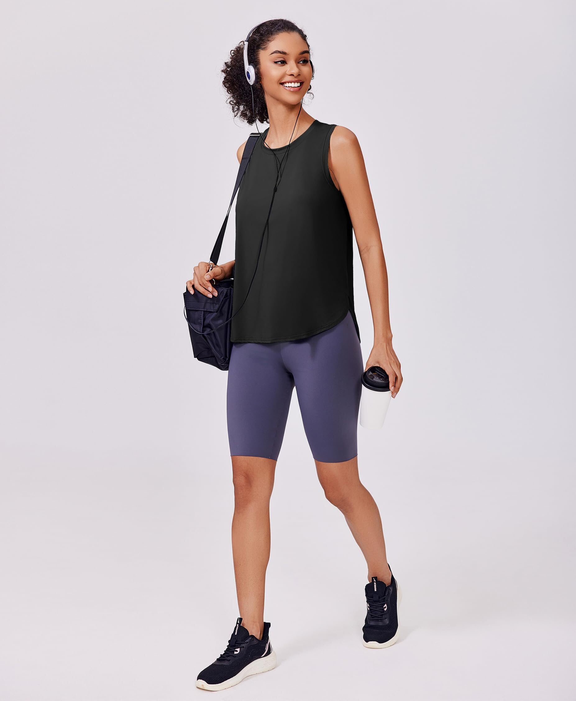 PINSPARK Camiseta Deportiva Sin Mangas para Mujer UPF 50+ Protección Solar Yoga Tank Tops De Secado Rápido Ligero Fitness Shirt Tops