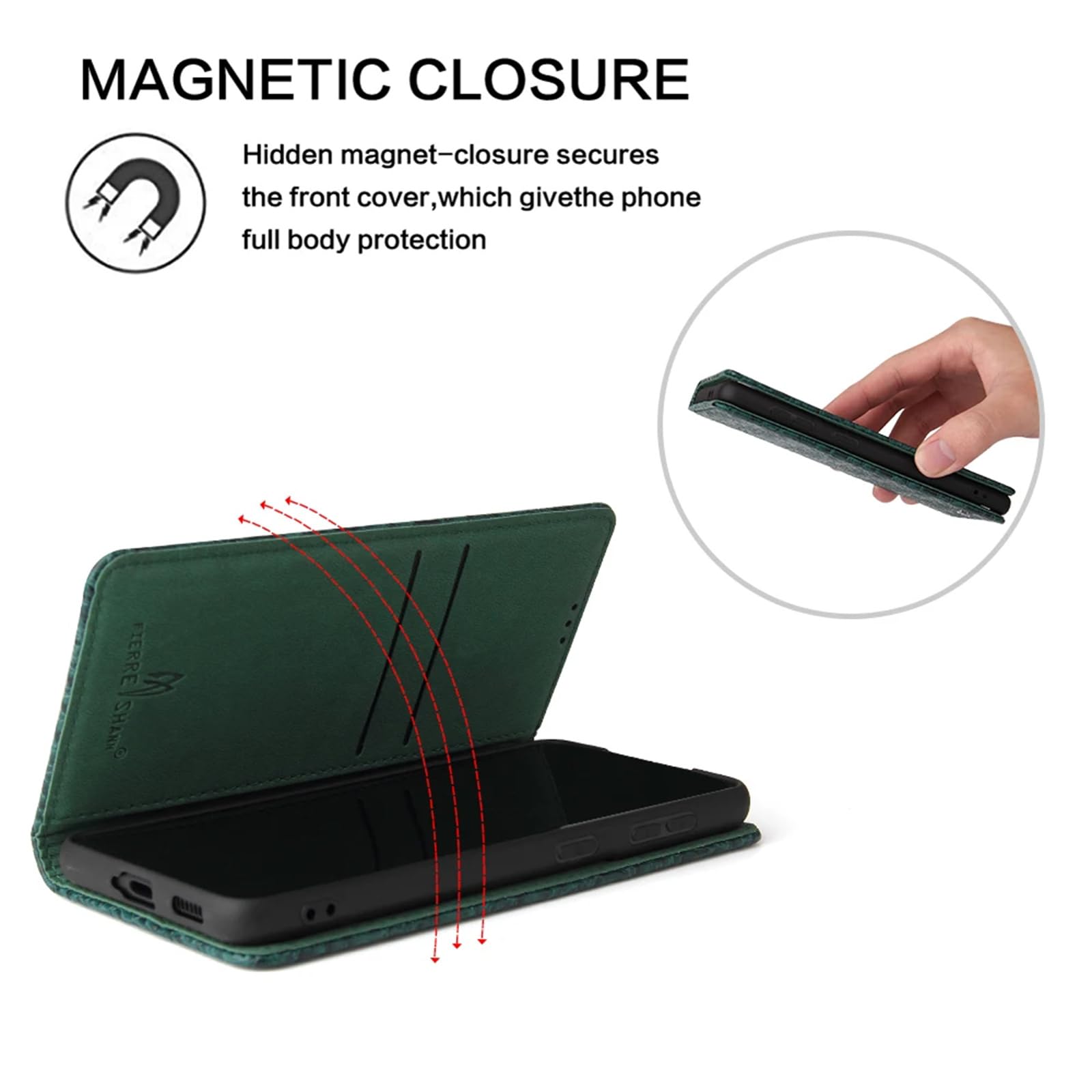 Etui portfelowe na telefon Samsung Galaxy S23 Ultra/S23 Plus/S23, prawdziwa skóra krokodyla, magnetyczne zamknięcie, etui folio flip z uchwytem na kartę kredytową, uchwytem na gotówkę,