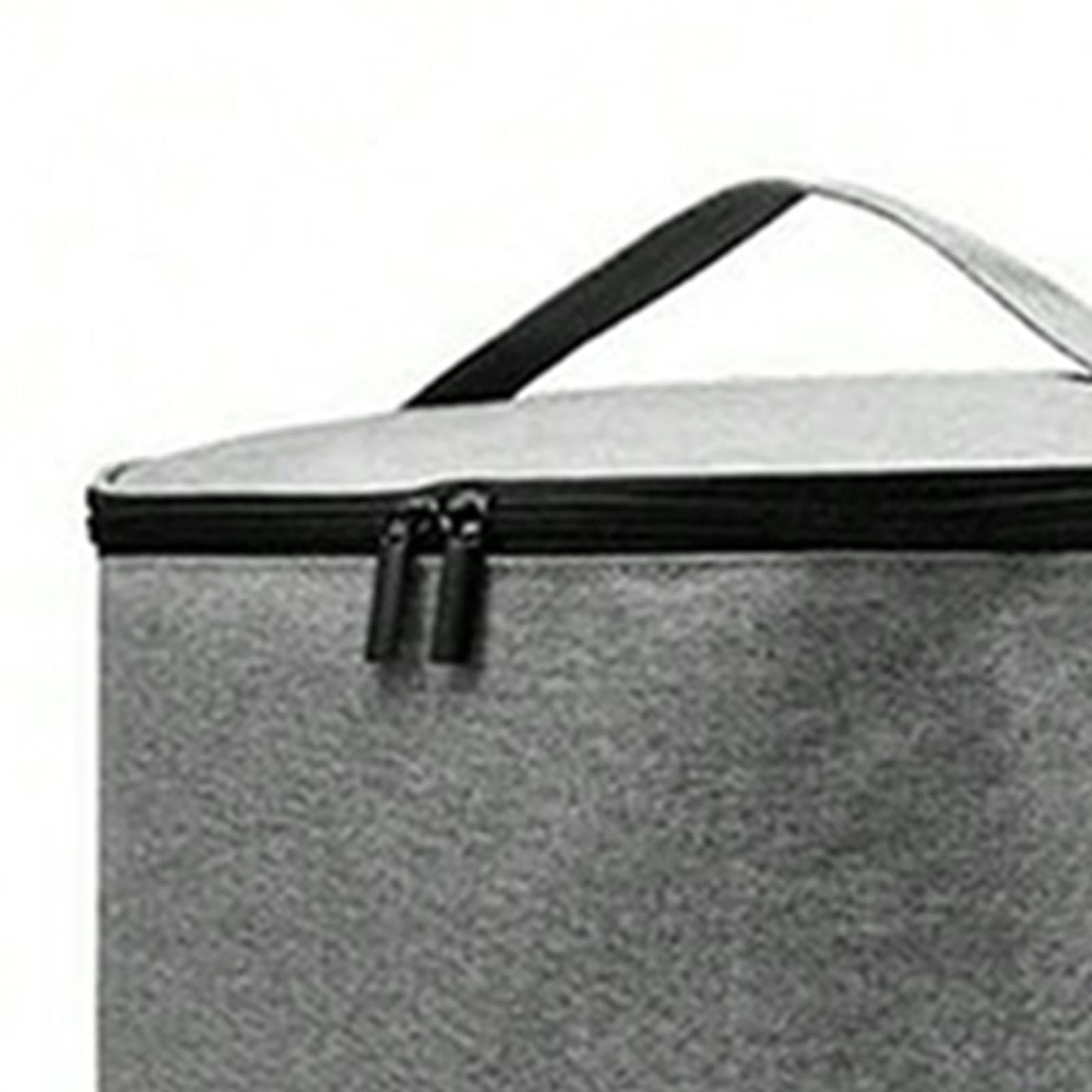Nagellack Organizer Tragetasche für Komplettes Verstellbare Einteilung Handlicher Griff Platzsparendes Design für Reisende, grau