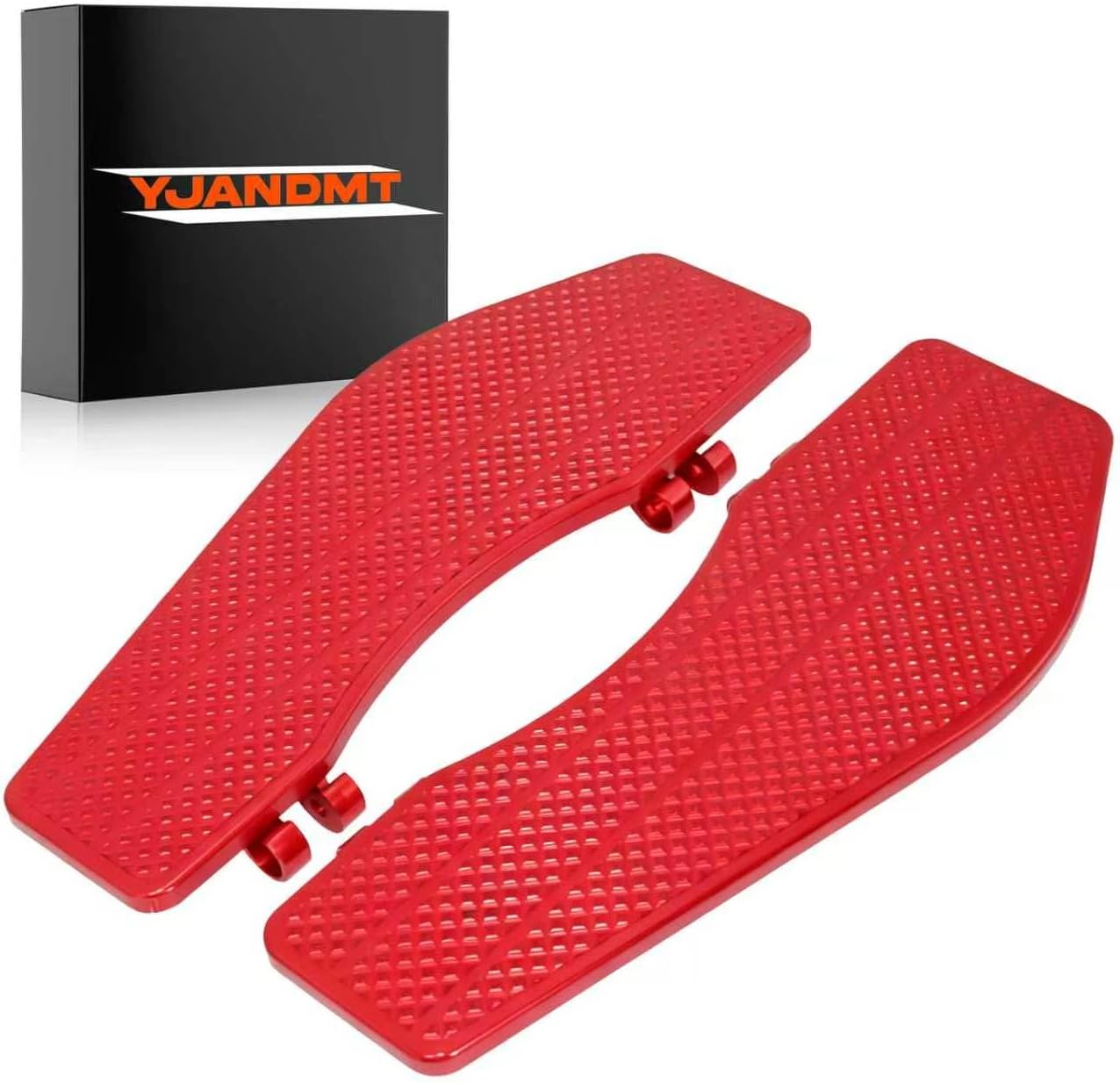 Front Driver Floorboards Footpegs for 1986-up Harley Touring Road Glide Street Glide Electra Glide,1986-2017 Softail and 2008-up Trike Tri Glide (Red)