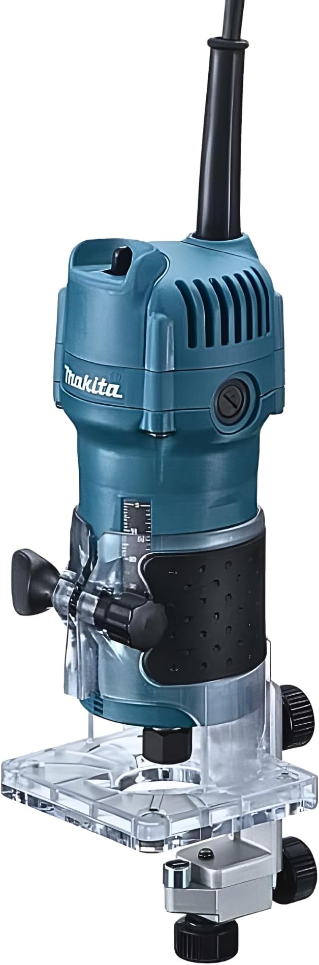 Makita 3709 Fresadora de 530 W en Negro y Azul
