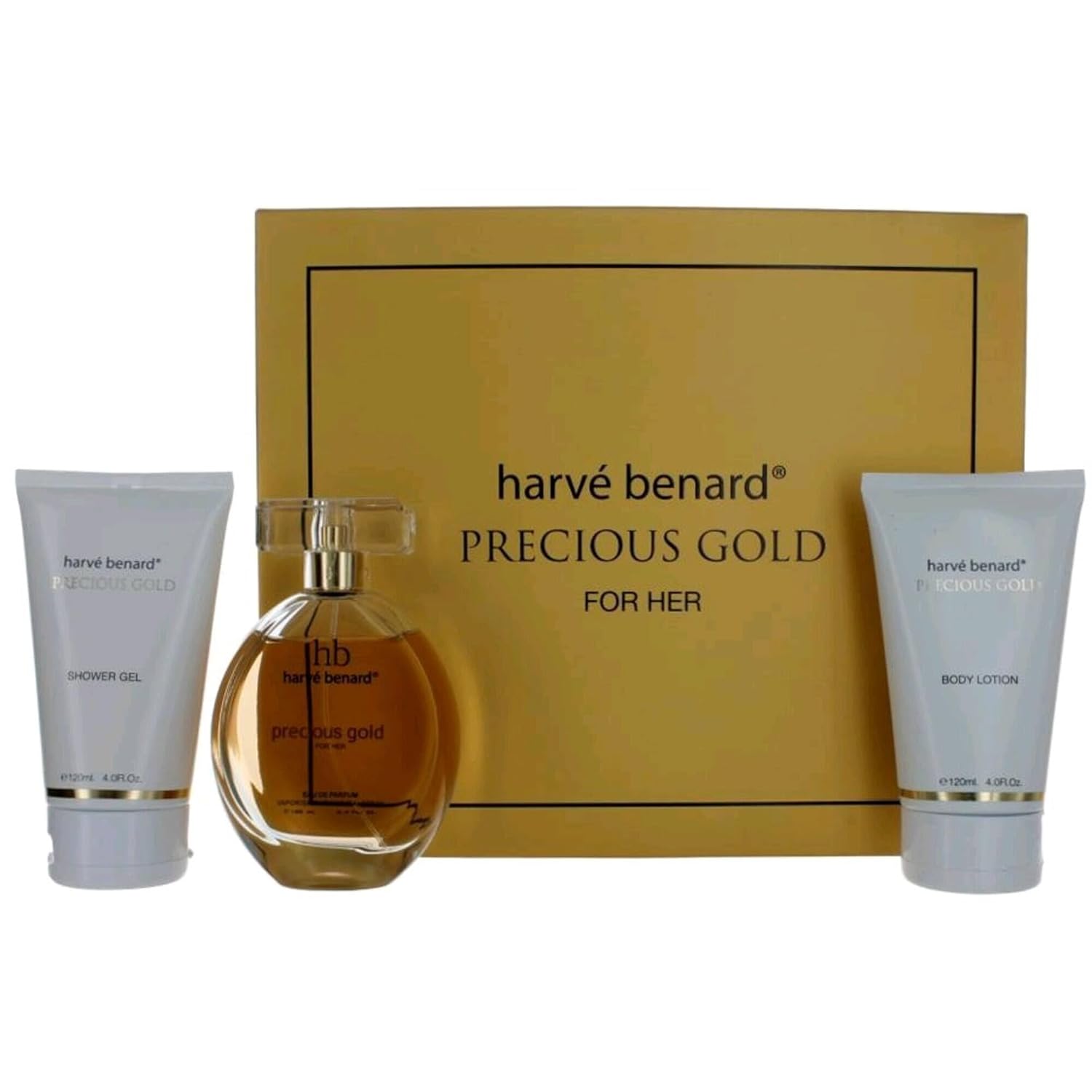 Precious Gold by Harve Bernard, 3 Piece Gift Set for Women