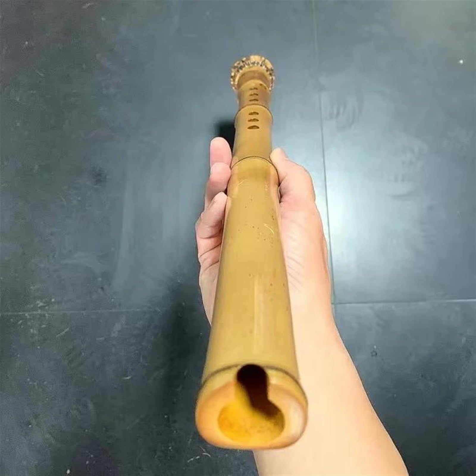 Flûte chinoise traditionnelle en bambou faite à la main à 8 trous Xiao G/F Tone Instrument de musique pour débutant Touche Fa