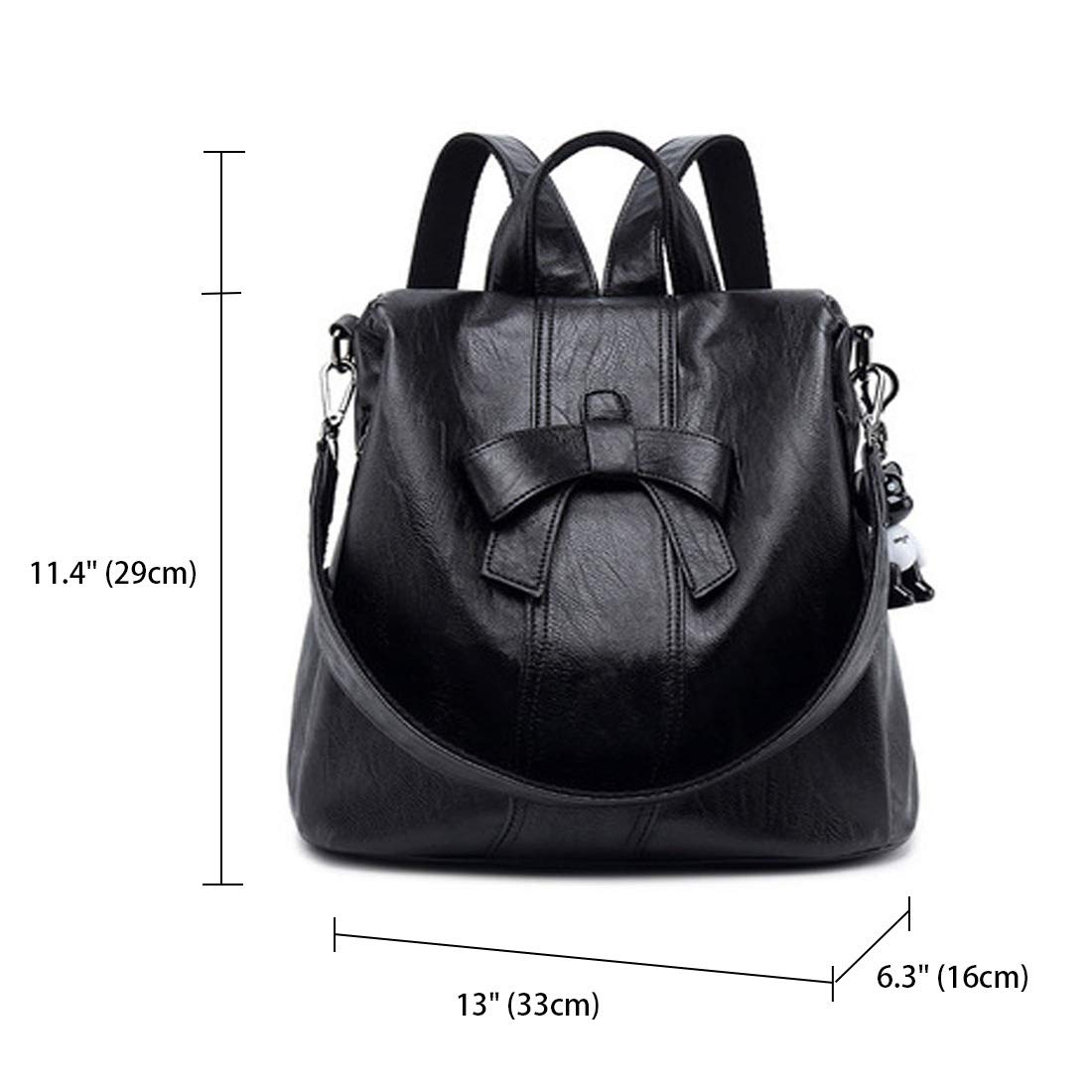DEERWORD Donna Borse a Zaino Borsa a Zainetto Elegante Tracolla Zaini Firmate Marca Zainetti Antifurto PU pelle 5255 1 pz
