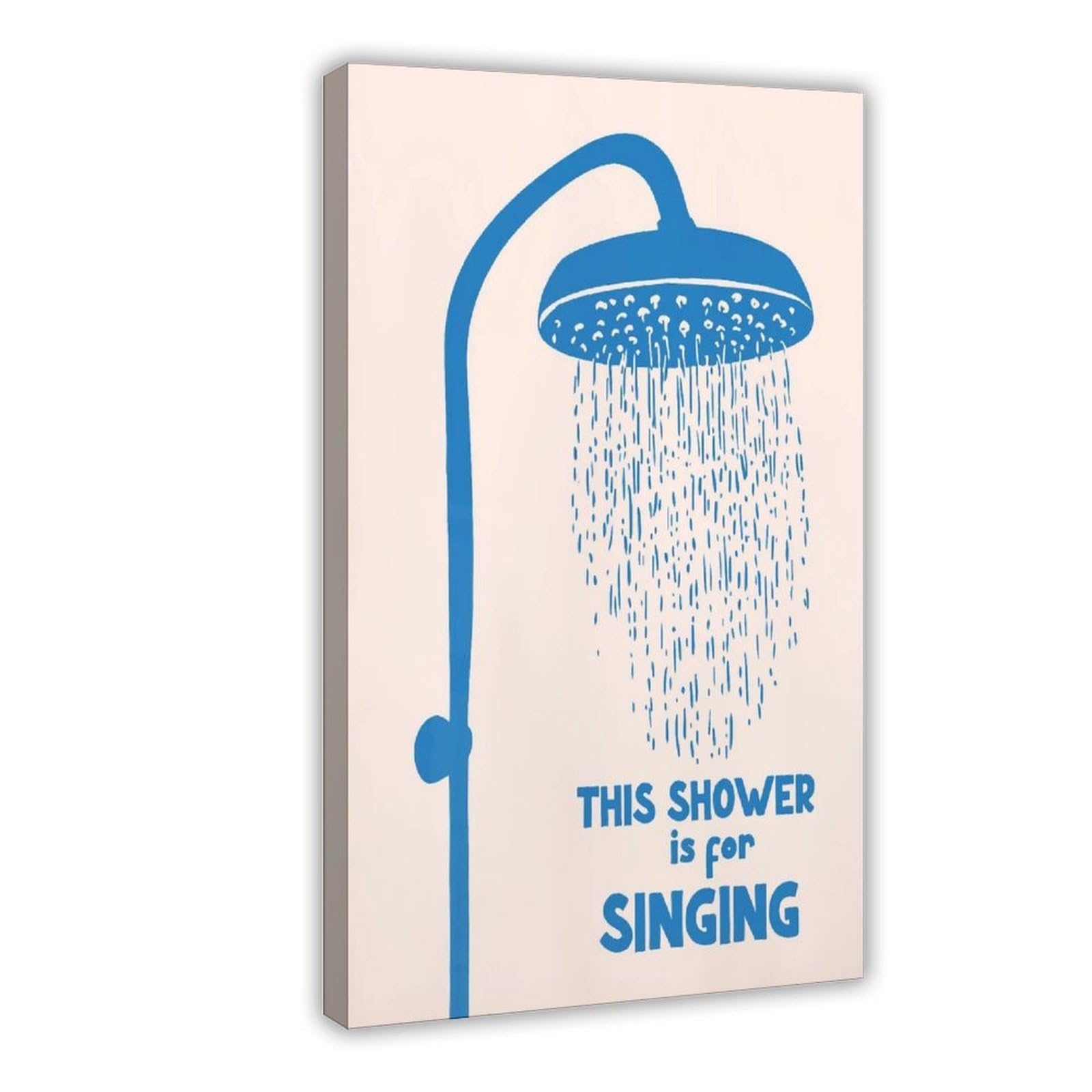 Oahfdf This Shower Is For Singing Funny Quote Canvas Poster Wall Art Decor Print Picture Paintings For Living Room Bedroom Decoration 16X24inch(40X60cm)