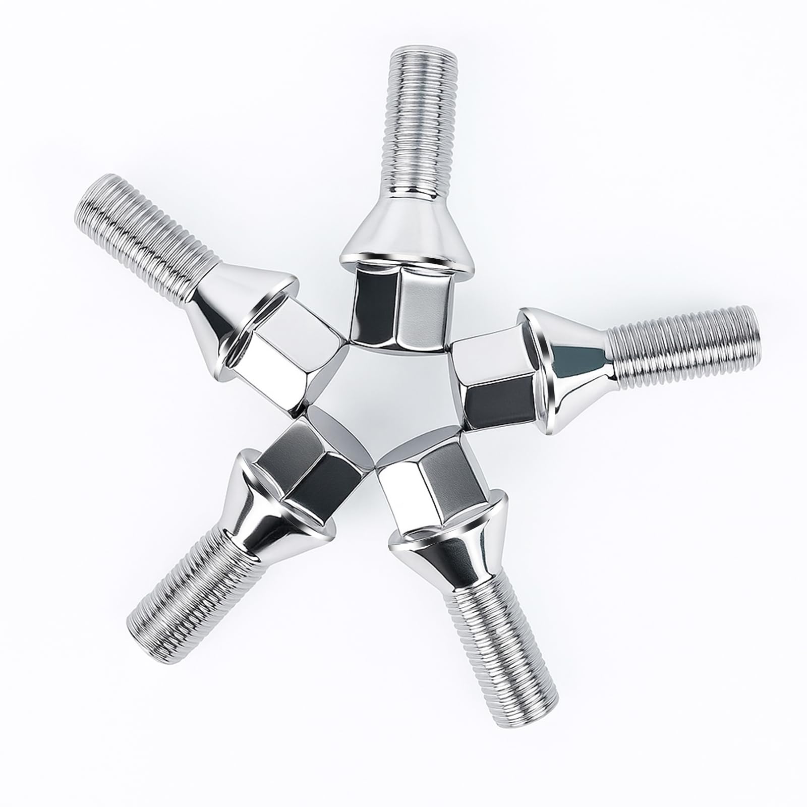 Upgraded Wheel Lug Bolts M12x1.25 28mm Replace# 611-005 Compatible for Jeep Jeep Compass Renegade Cherokee Fiat Chrysler 200 Dodge Dart Lug Nuts - 5 Pack-image-44