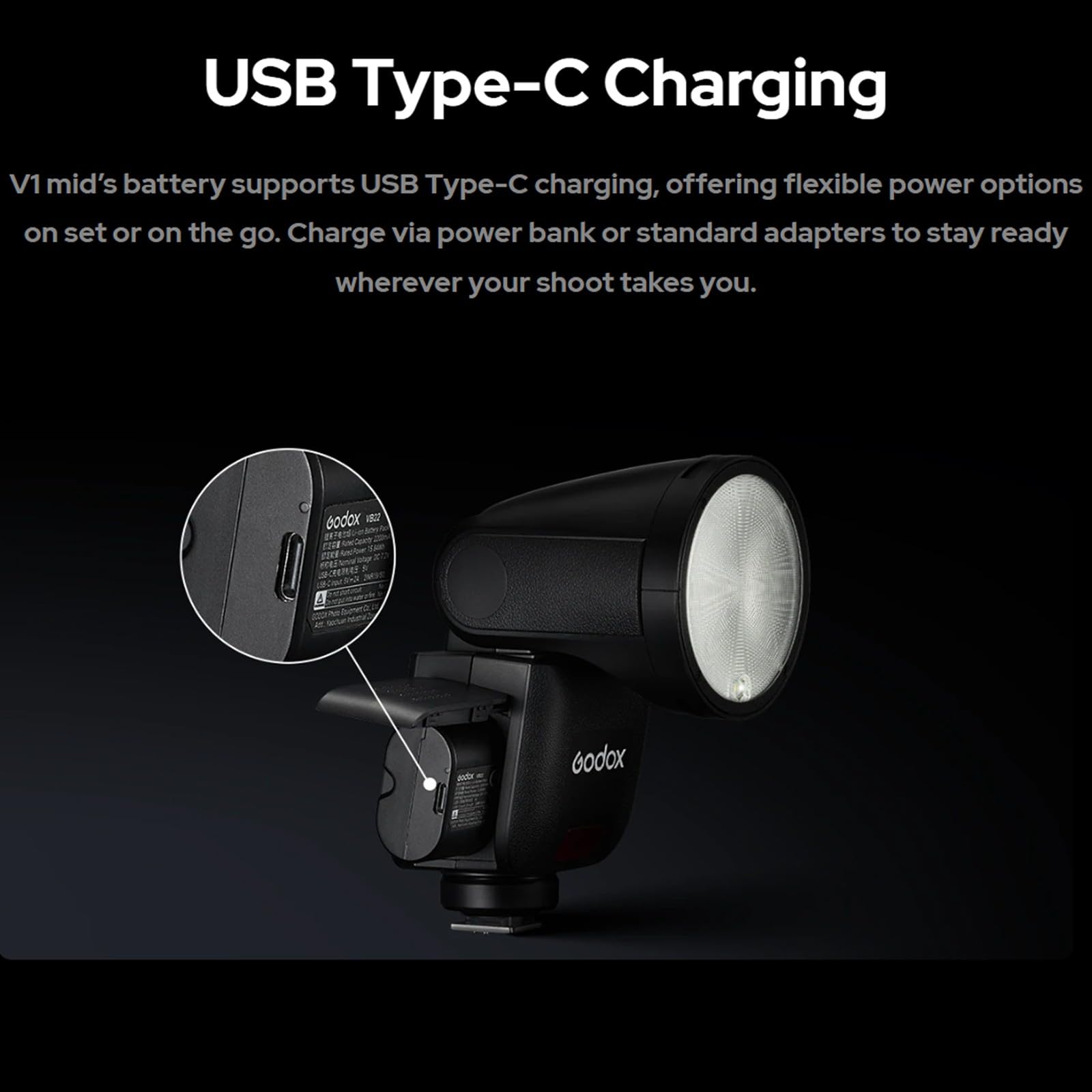 Amazon | Godox V1 mid N V1midN TTLフラッシュ（ニコン対応）、タッチ 