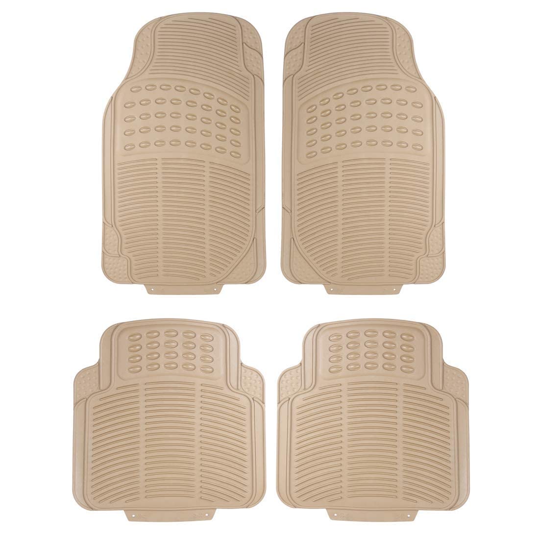 Kozdiko Car Simple Rubber Mats Beige Color 4Pcs for Mahindra Verito Vibe Amazon.in Car