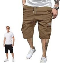 FOLENZU Kangoo Sport Cargo Shorts, Mens Tactical Stretch Cargo Shorts, Summer Hiking & Multi-Pocket Utility