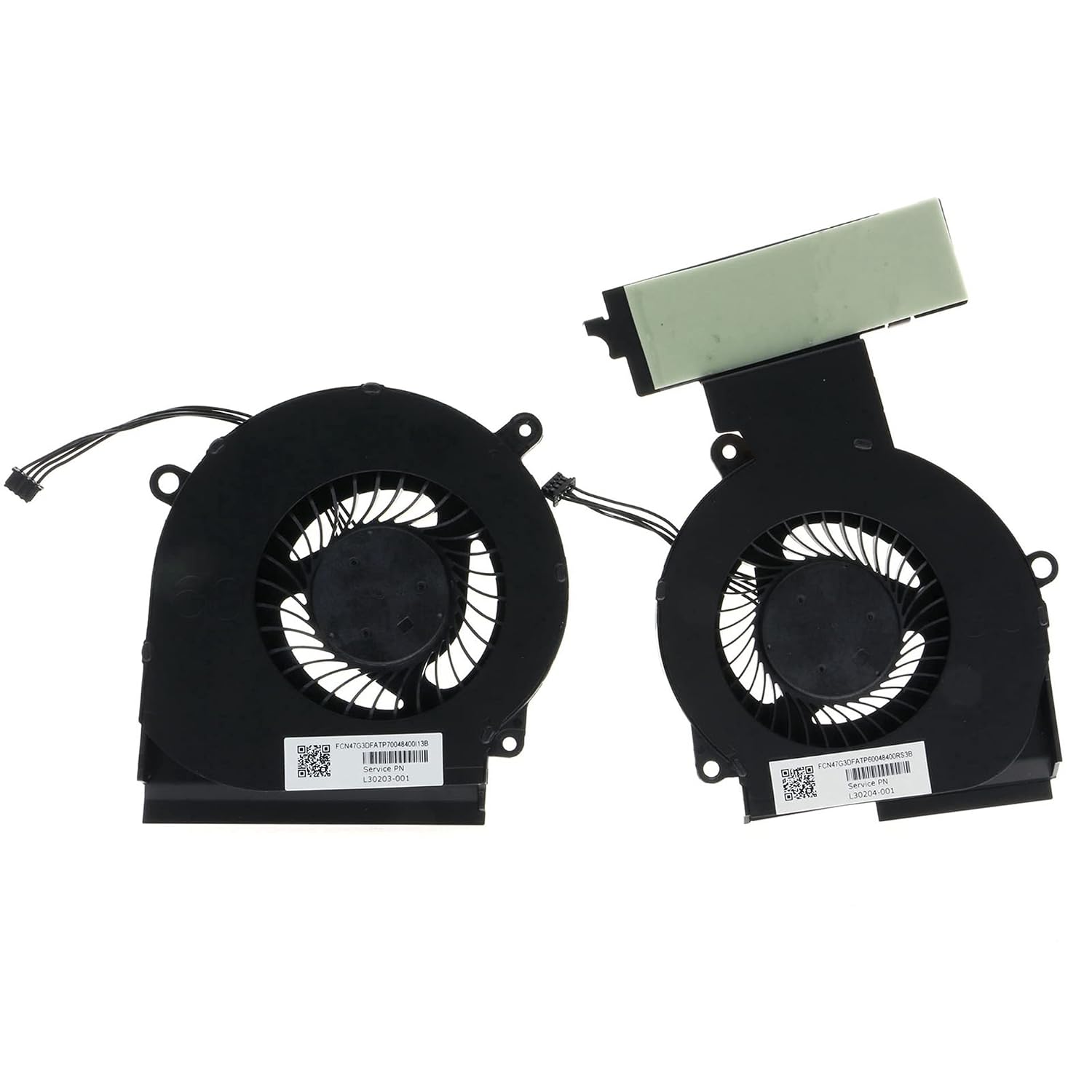 Replacement CPU+GPU Cooling Fan for HP OMEN 4 Pro PC 15-DC 15-dc1058wm 15-dc1054nr 15-dc0051nr 15-dc1084nr 15-dc0010nr 15-dc0052nr 15-dc0020nr 15-dc0030nr L30204-001 L29354-001