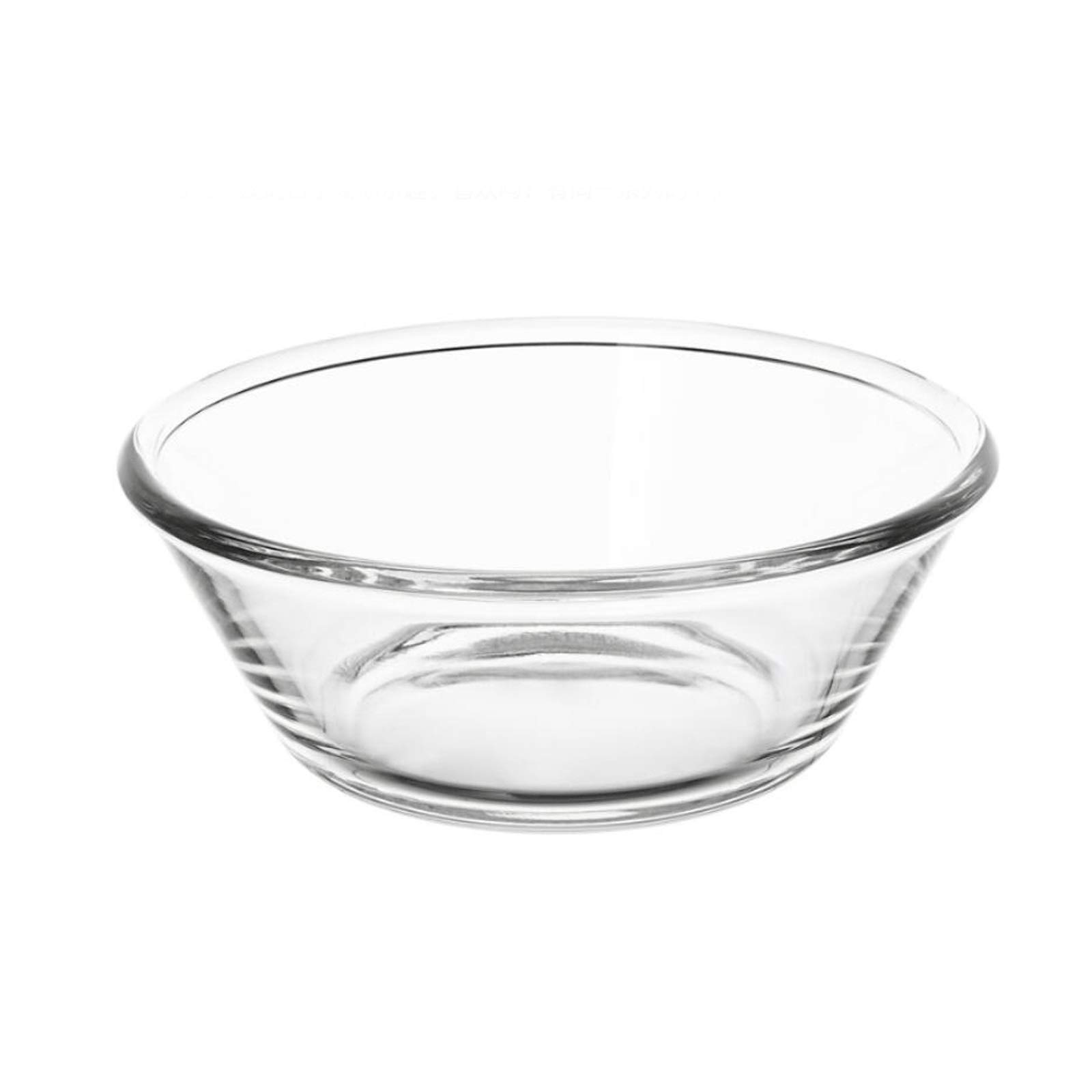 Bol Bol à Soupe de Bol à Salade de Verre de ménage 2 pièces 20 * 7cm Bol en Verre Transparent Bol de Grain léger et Durable adapté au Four et au Micro-Ondes