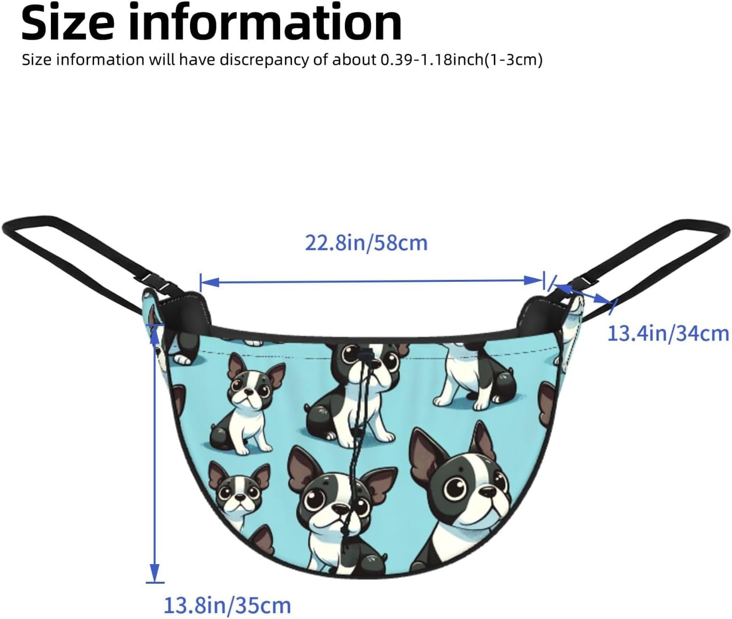 Augenstern Cute-Boston-Terrier-Friend Car Backseat Organizer Bag For Road Trips image 3