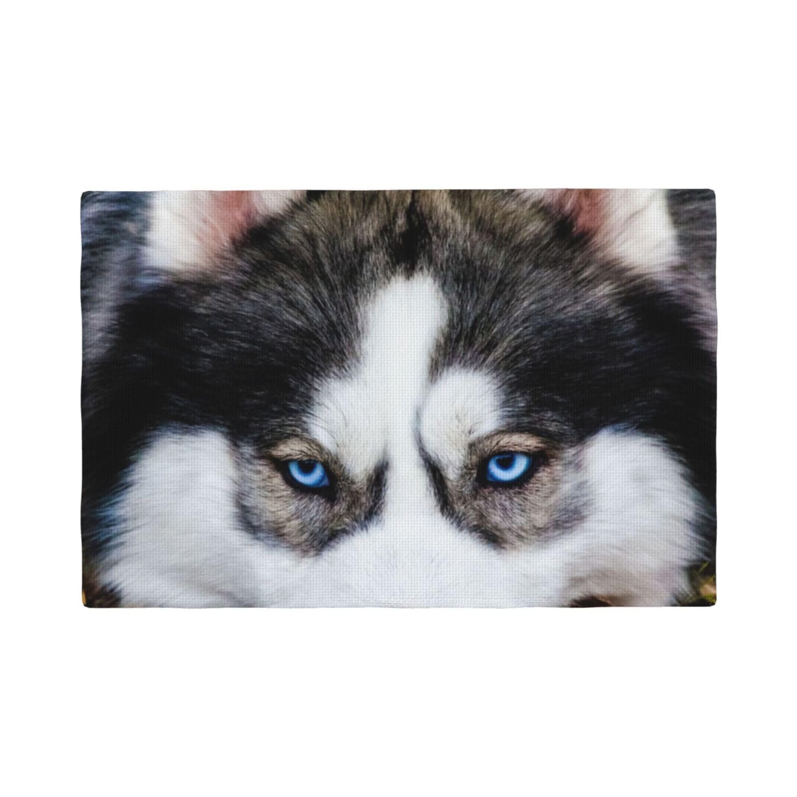 Set de table en imitation lin Stupid Husky 30x45 cm lavable et résistant pour la table de cuisine