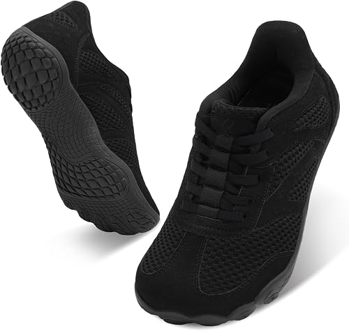 relxfeet Men's Barefoot Shoes Wide Toe Box Zero Drop Slip-On | Breathable Knit Upper, Flexible Rubber Sole, Elastic No-Tie...