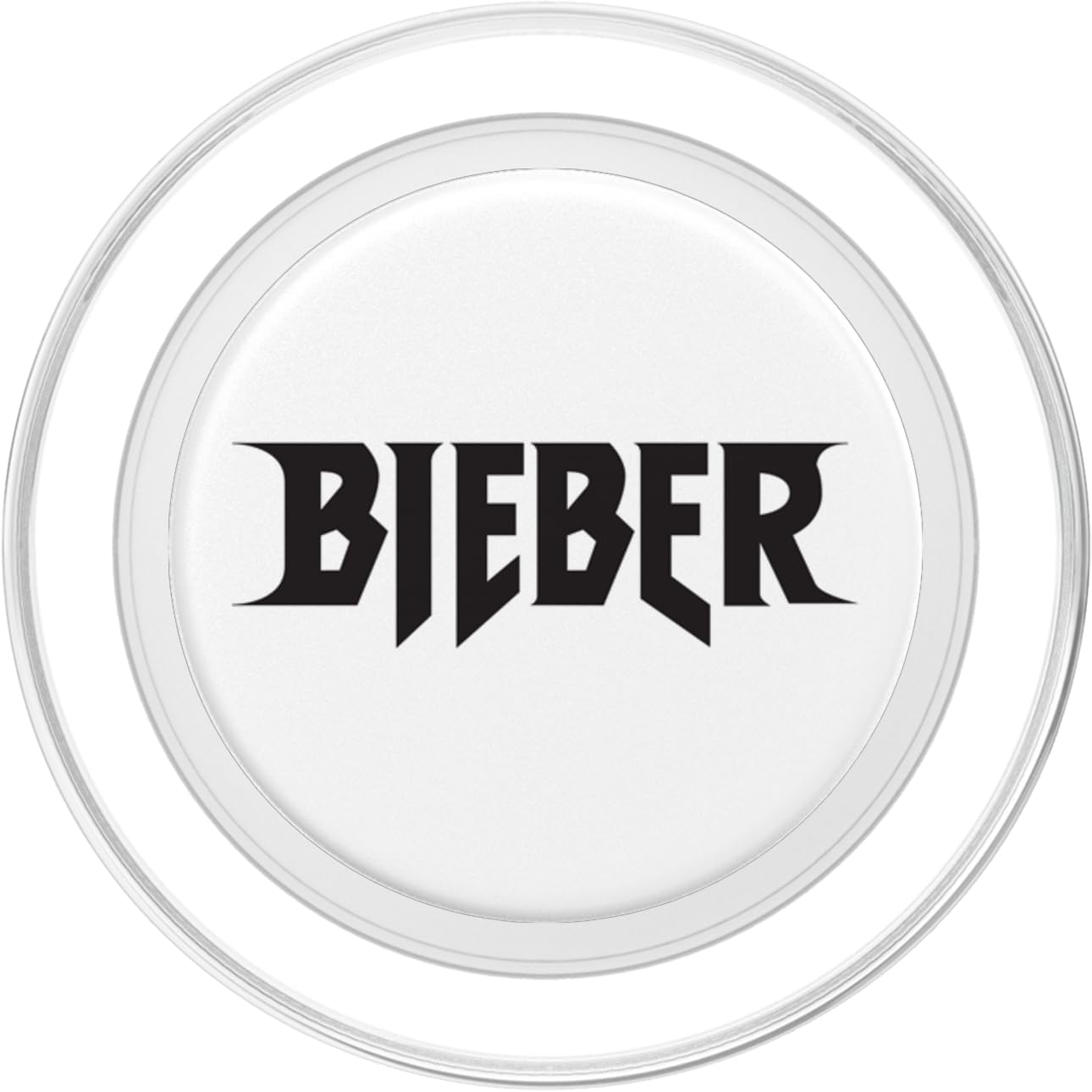 Justin Bieber Black/White PopSockets MagSafe PopGrip for iPhone