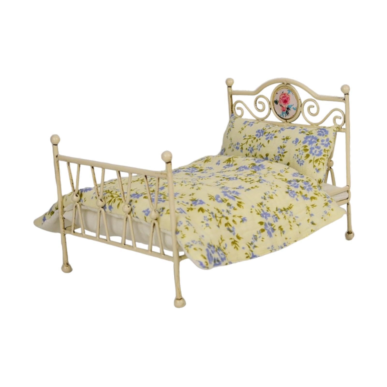Letto Giocattolo 1/6 Per Bambole In Ferro