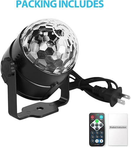 Miniatura 4 de Luces de fiesta de discoteca para DJ, activadas por sonido, con control remoto, lámpara estroboscópica, 7 modos, luz de escenario para el hogar,