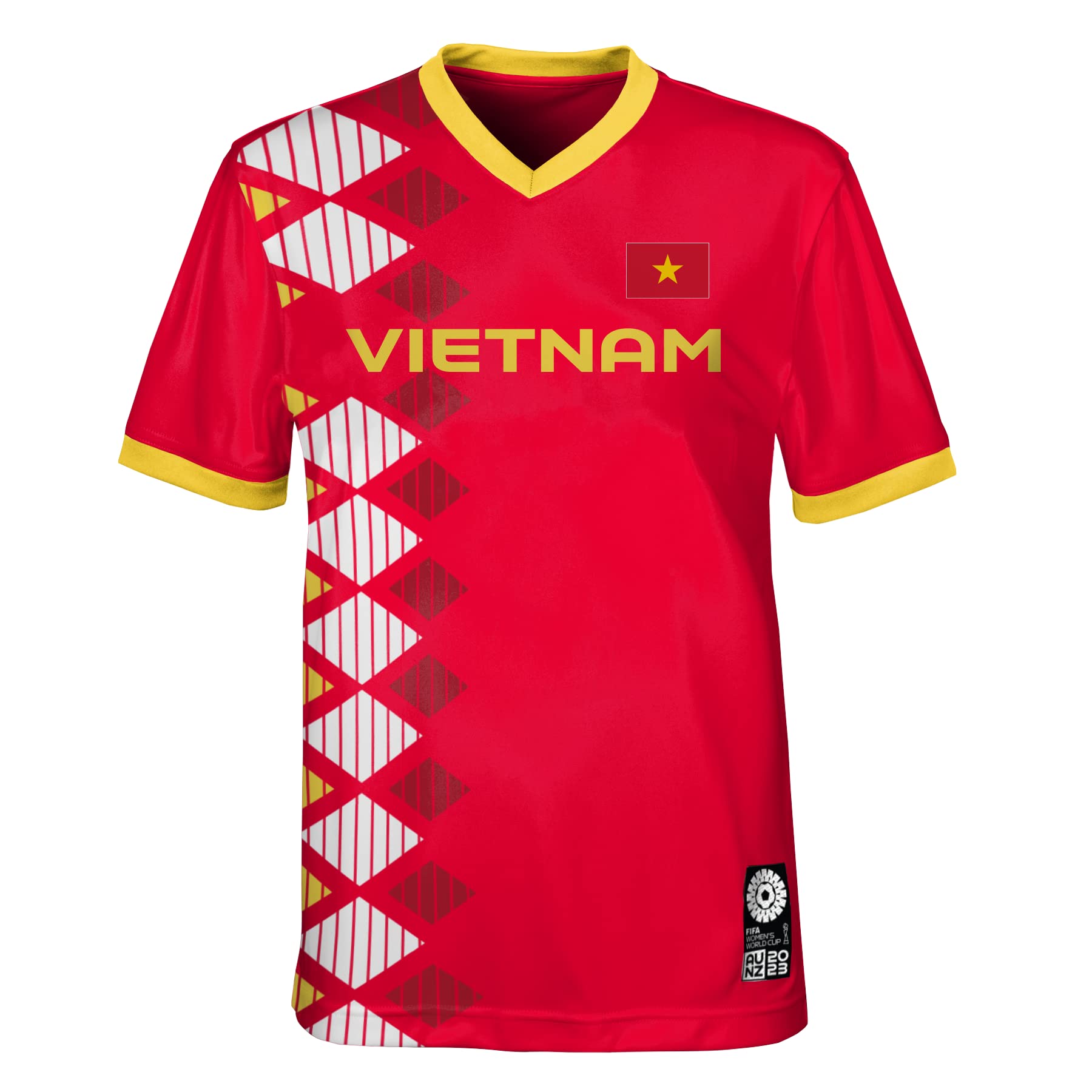 Unisex Official 2023 Fifa Women's Football World Cup Kids Team Shirt, Vietnam T-Shirt (pack of 1)