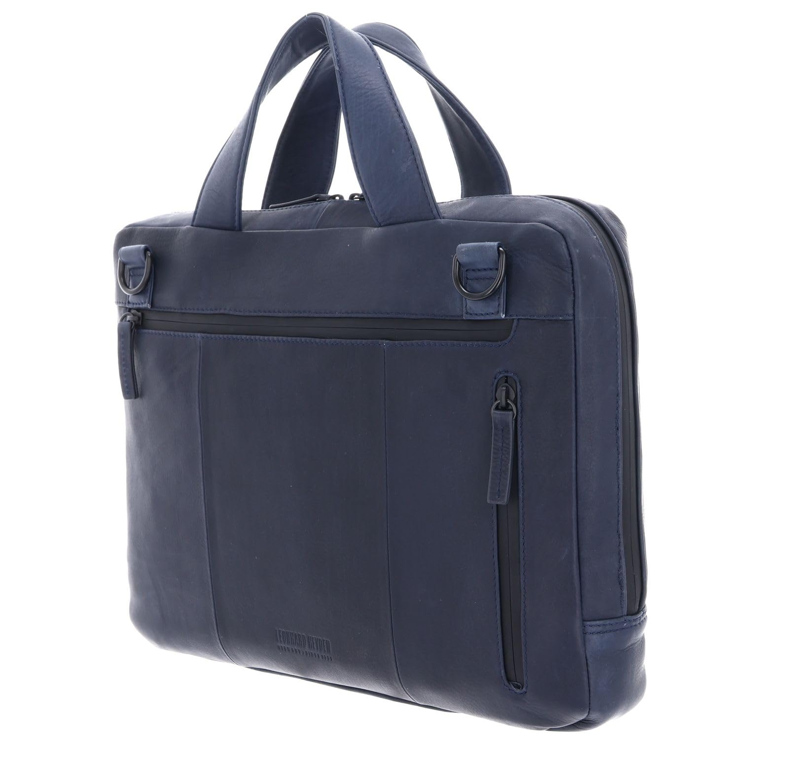 Leonhard Heyden Leder Businesstasche mit Laptopfach Den Haag RV-Aktenmappe 1 Fach 6749 Marineblau dunkelblau