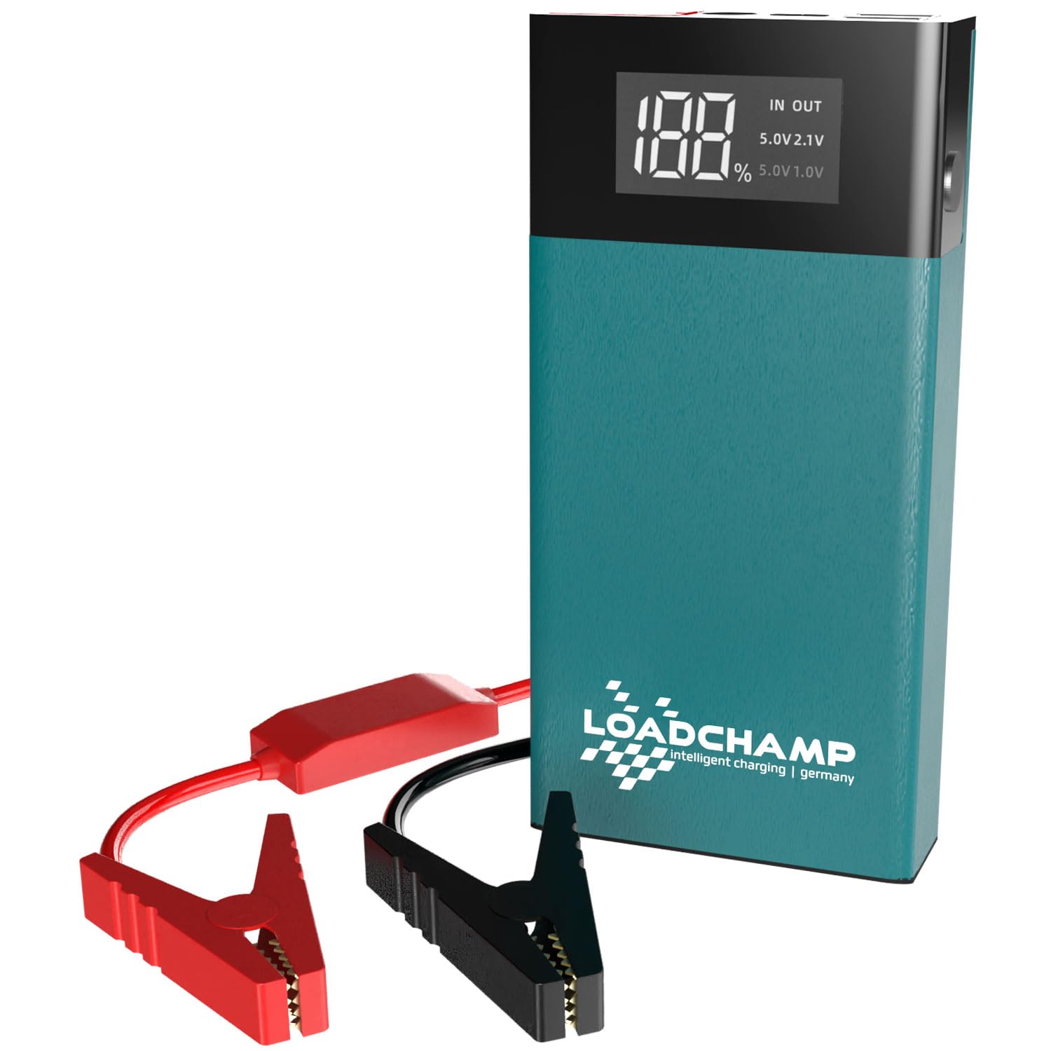LOADCHAMP Starthilfe Powerbank 12V 10000mAh 500A Auto Jump Starter Gerät
