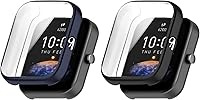 Vista 11 de Funda protectora de pantalla compatible con Amazfit Bip 3 Pro/Bip 3 Smart Watch Funda de TPU suave ultradelgado protector de pantalla para Amazfit