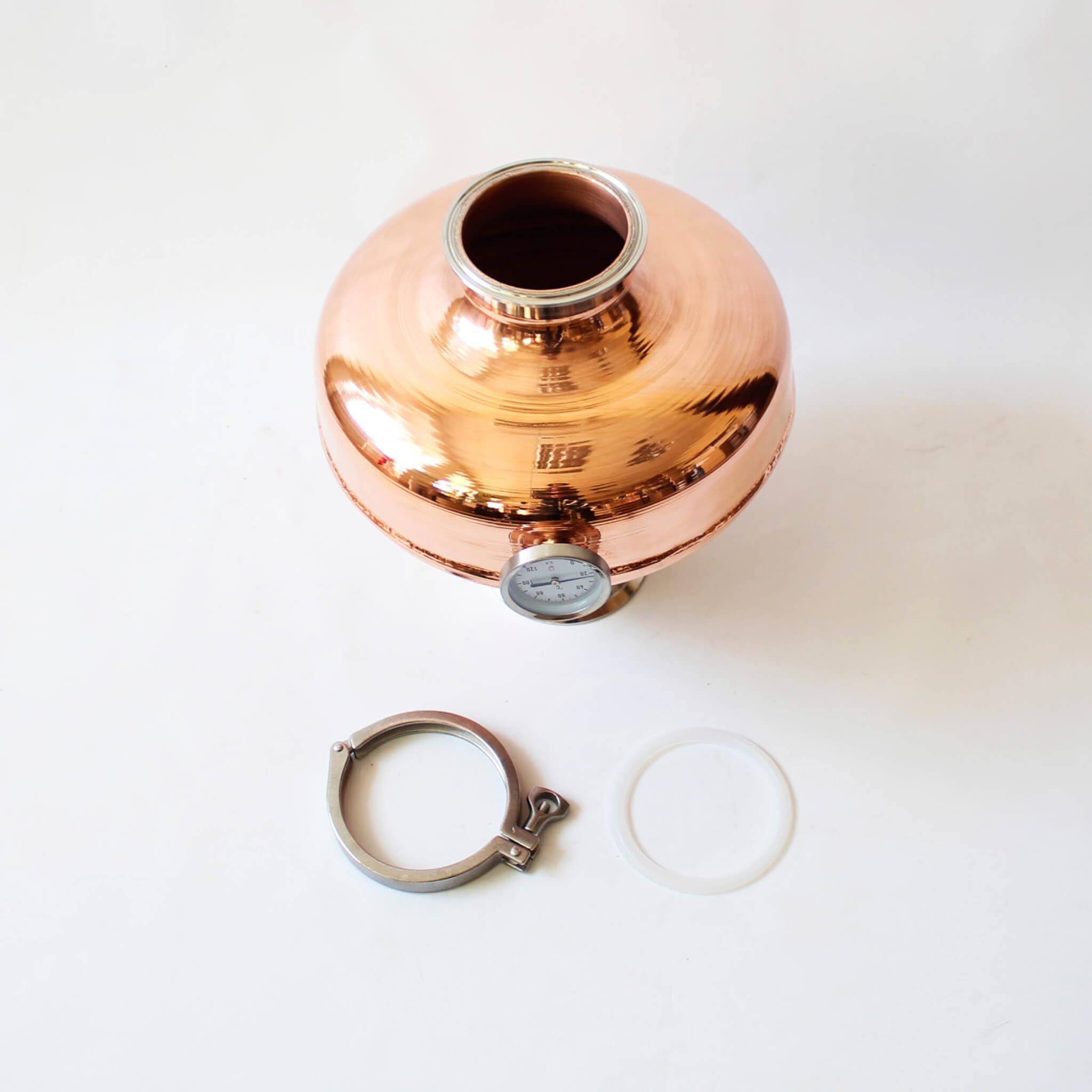 Copper Whiskey Helmet | Pure Copper Onion Bulb Column for Distillation | Enhances Flavor and Aroma | Fits Tri-Clamp Stills | Moonshine, Whiskey, Brandy, Essential Oil Distillation