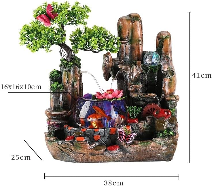 Indoor Fountain Creative Water Fountain Fish Tank Ornaments Feng Shui Circulation Porch Living Room Tabletop Fountain Tabletop Fountain