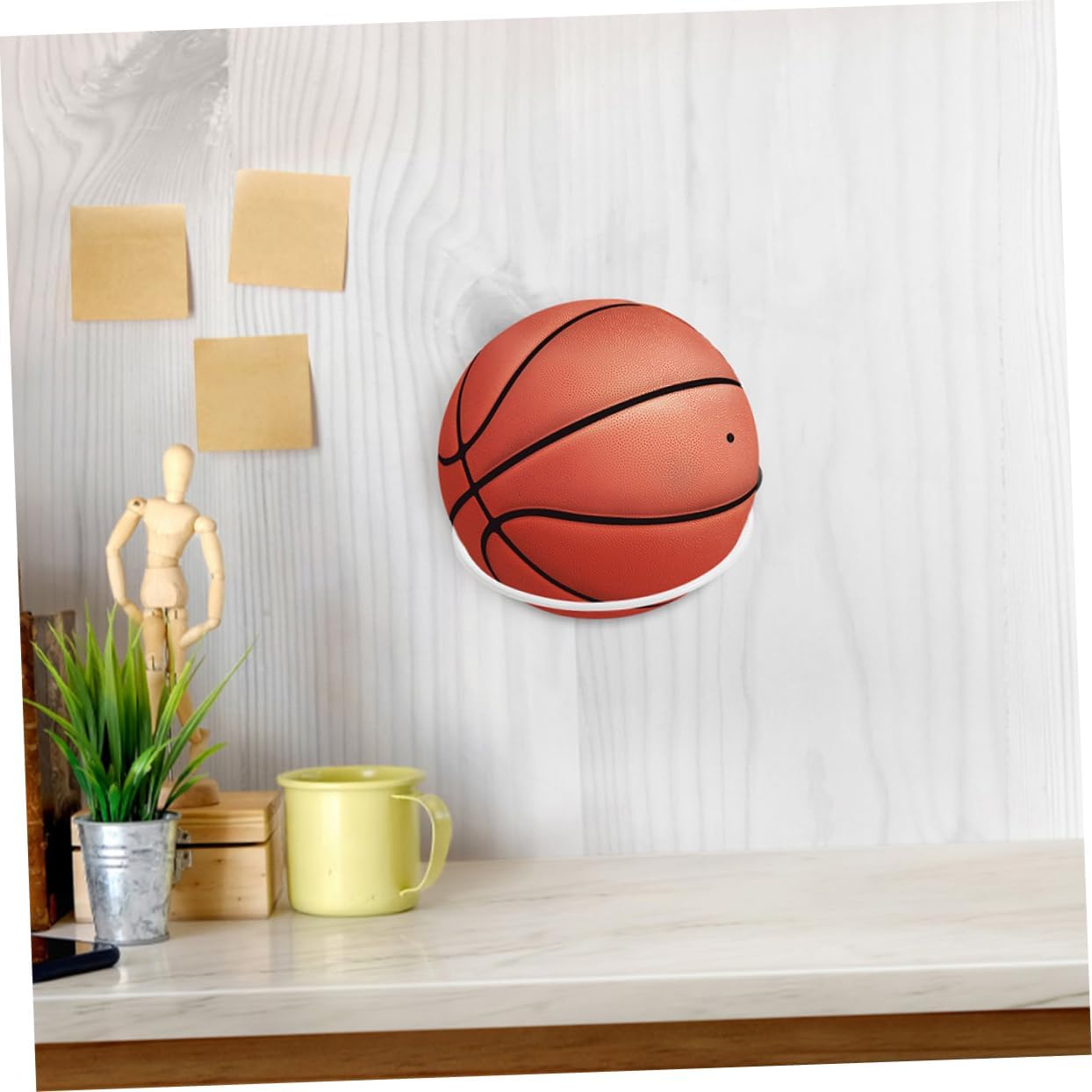 VANZACK Wall Mounted Basketball Stand Rack Sports Holder Basketball Display Stand Indoor Stands Balls Basketball