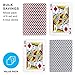 Brybelly 12 Decks of Playing Cards|Poker Wide Size (6 Red/6 Blue)|Plastic Coated Cards for Poker, Blackjack| Regular Index