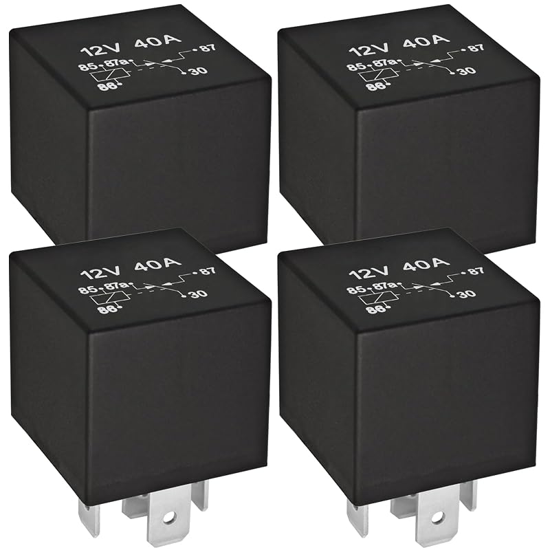 Relé automotivo Formiden JD1914 12 V 40 A 5 pinos – Kit com 4 unidades
