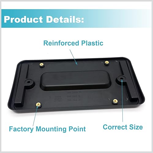 Miniatura 4 de Ensun LR019327 Soporte trasero para placa de matrícula para Range Rover Sport Evoque LR2 LR3 LR4