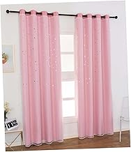 CORHAD 1 PC Crianças Cortinas Quarto Miú Cortina Blackout Cortina De Dupla Camada Cortina Oca Estrelas Cortina De Precisão Persianas