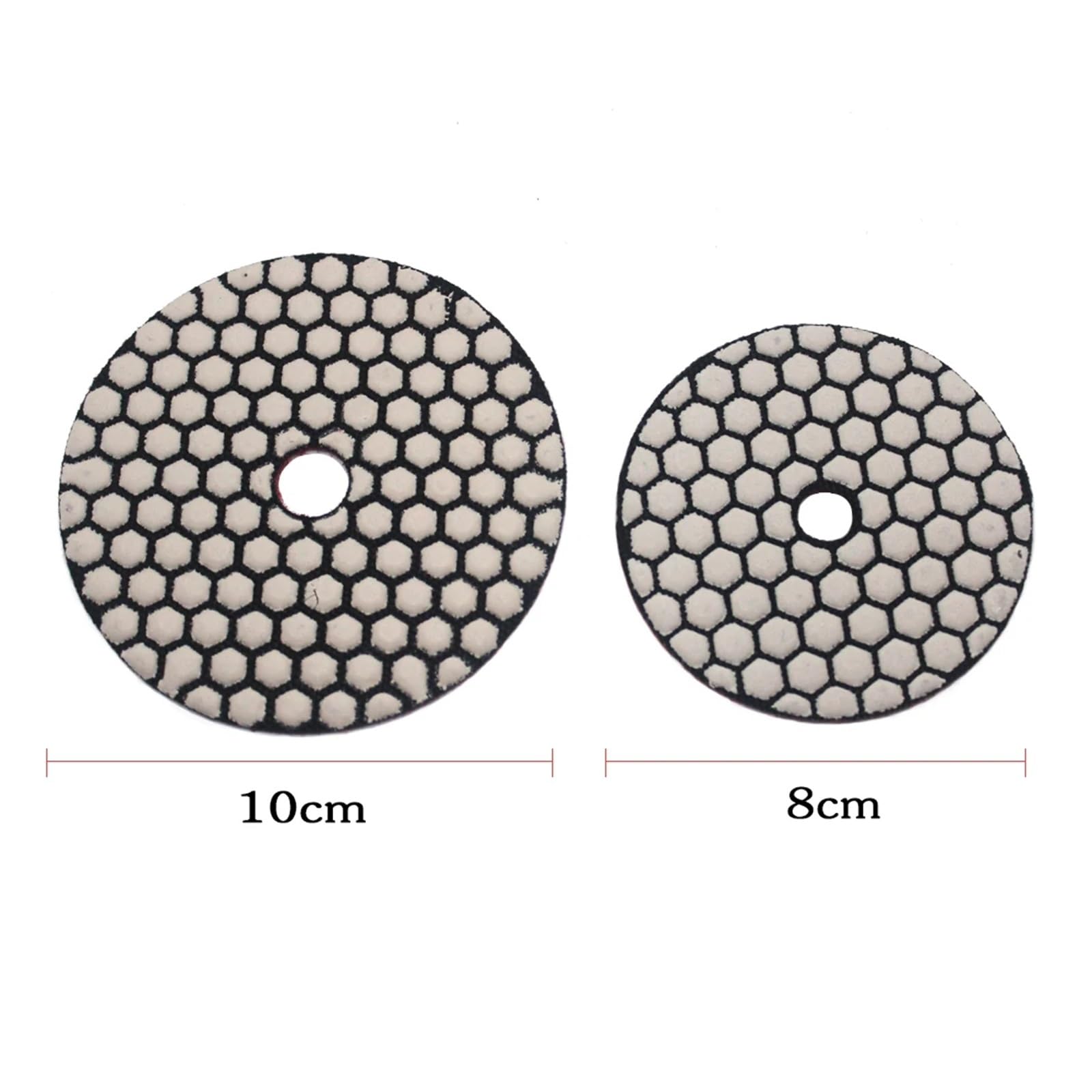 Diamentowa wykończona podkładka, Sucha diamentowa tarcza polerska 3/4 cala, gradacja 0-6# do granitu i marmuru, opakowanie 7 szt(7step and Backer Pad,4 inches)