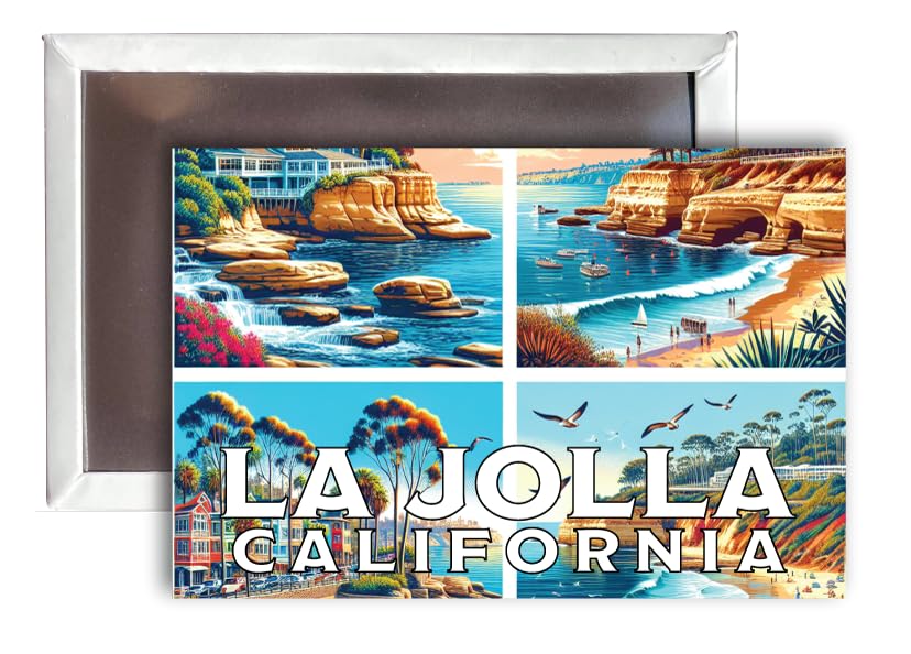 Imán para refrigerador La Jolla California 2x3 pulgadas miniatura 1
