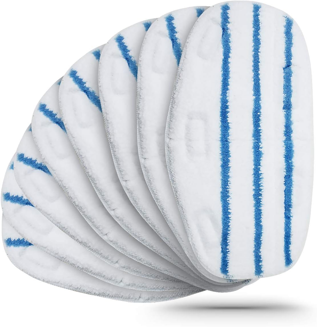 LICORNE 8 Pack Mop Heads Replacement Microfiber Steam Mop Pads Compatible PurSteam ThermaPro 10-in-1
