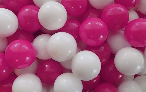 Miniatura 5 de Paquete de 100 bolas de bola de grado comercial de 3 pulgadas de color rojo rosa rosa intenso color jumbo de 3 pulgadas HD de grado comercial a