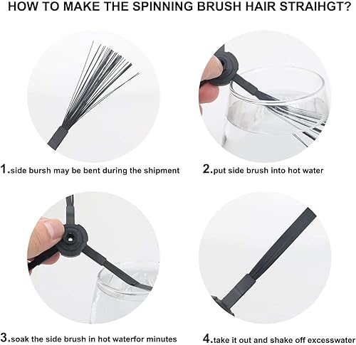 Miniatura 6 de ilovelife Filtro de repuesto y accesorios de cepillo compatibles con robot aspirador ILIFE V3s, V3s pro, V5s, V5s Pro, 10 filtros + 10 cepillos