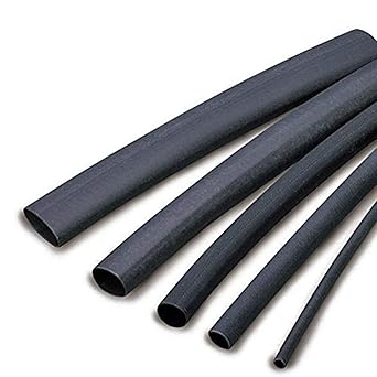 Loopspro Heat Shrink tubes 3mm, 5mm 7mm 10mm 12mm each 2 Meter total 10 Meters for electric wire joints insulation and protection