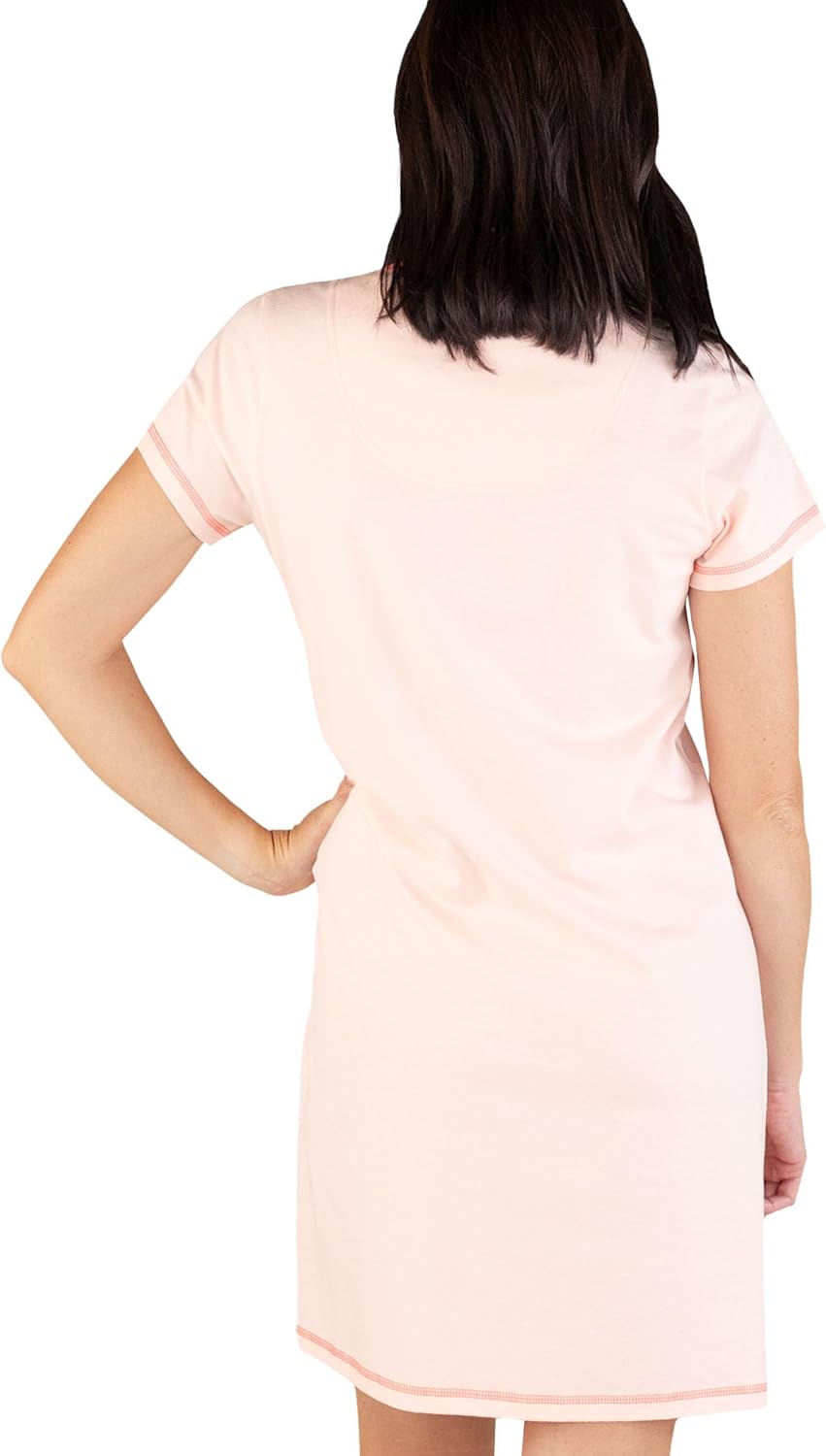 Lazy One Women's Nightgown, Funny V-Neck Sleep Shirt for Women, Novelty Pajama Shirt - Image 2