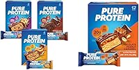 Vista 1 de Pure Protein Barras, bocadillos ricos en proteínas, nutritivos para apoyar la energía y barras, alto contenido de proteínas, aperitivos nutritivos