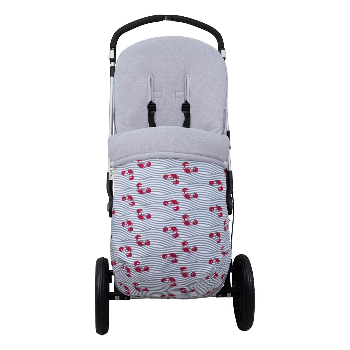 JYOKO Kids Saco Universal para Cochecito y Silla de Paseo, Saco de Abrigo para Carrito de Bebé con Forro de Algodón, Primavera/Entretiempo (Crabby, Algodon)