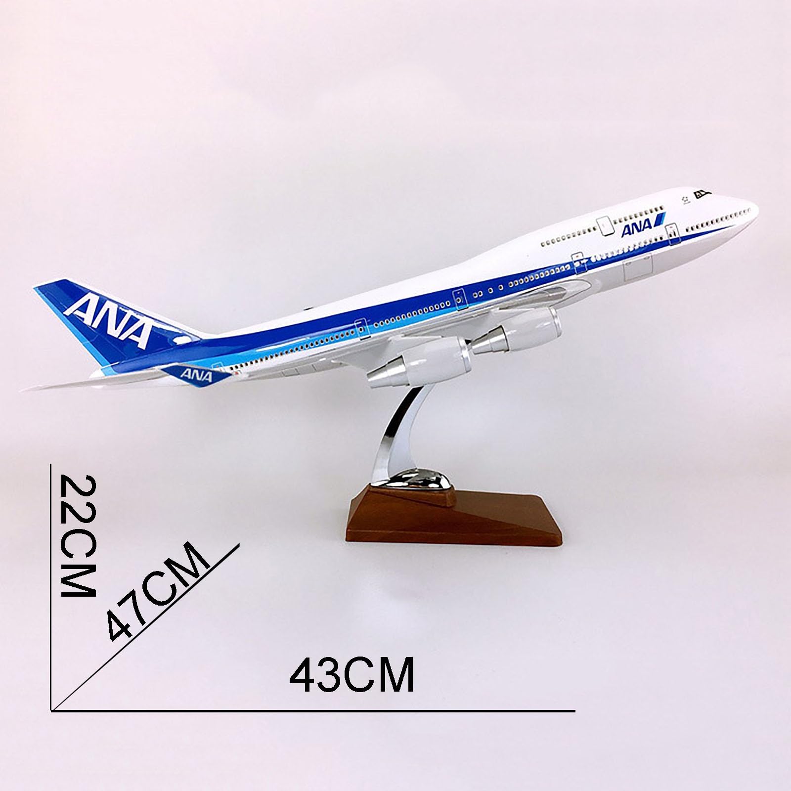 2/20 new！！ANA／Boeing747/ 1/150 BIG Scale B747-400 ANA - Scale 1/150 - 47cm - 18.5 in - Airplane Model